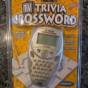 NIB Radica TV Trivia Crossword Game
